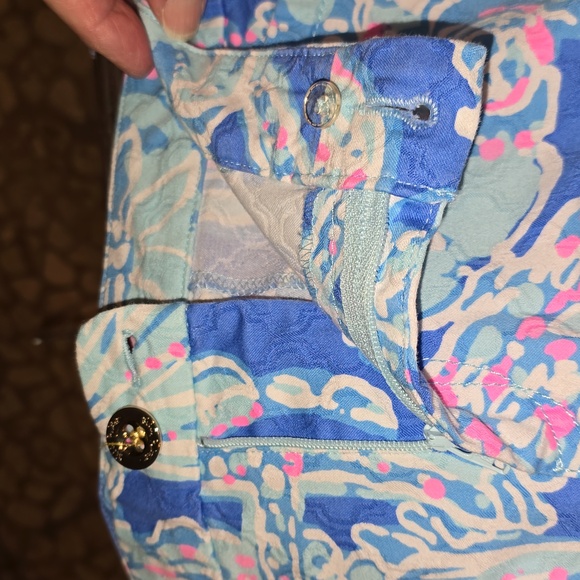 Lilly Pulitzer Kelly Pant Bay Blue Into The Deep - Picture 7 of 15